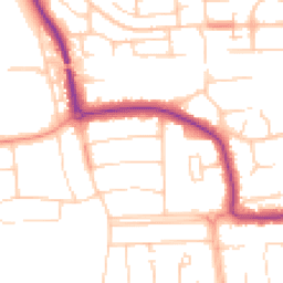 Daytime road noise heatmap for BN12 4UG