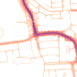 Daytime road noise heatmap for BN12 4UP