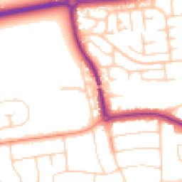 Daytime road noise heatmap for BN12 5AB