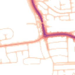 Daytime road noise heatmap for BN12 5AH