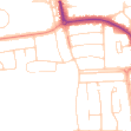 Daytime road noise heatmap for BN12 5AS