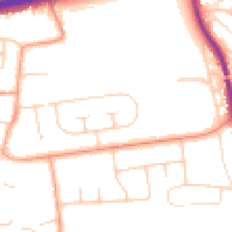 Daytime road noise heatmap for BN12 5DH