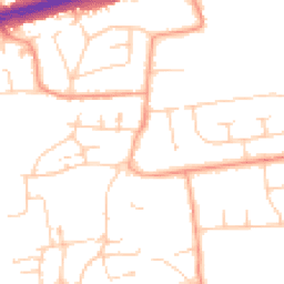 Daytime road noise heatmap for BN12 5JP