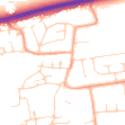Daytime road noise heatmap for BN12 5RR