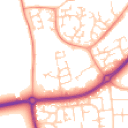 Daytime road noise heatmap for BN12 6BW