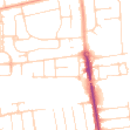 Daytime road noise heatmap for BN12 6DF
