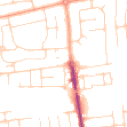 Daytime road noise heatmap for BN12 6DJ