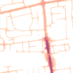 Daytime road noise heatmap for BN12 6ES