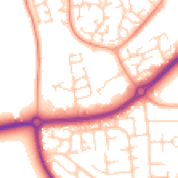 Daytime road noise heatmap for BN12 6FE