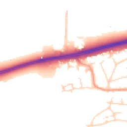 Daytime road noise heatmap for BN12 6FL