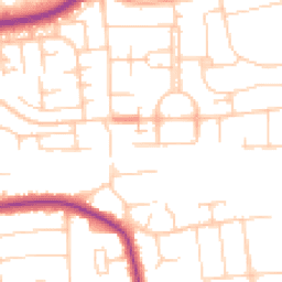 Daytime road noise heatmap for BN12 6HF