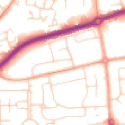 Daytime road noise heatmap for BN12 6JU