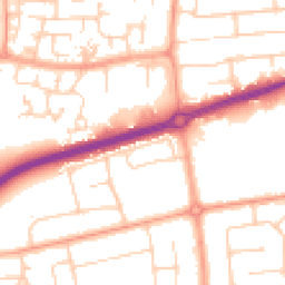 Daytime road noise heatmap for BN12 6JX