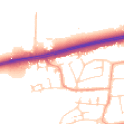 Daytime road noise heatmap for BN12 6QD