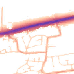 Daytime road noise heatmap for BN12 6QN