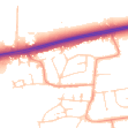 Daytime road noise heatmap for BN12 6QR