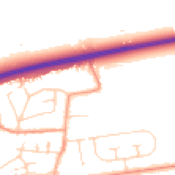Daytime road noise heatmap for BN12 6QT