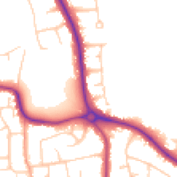 Daytime road noise heatmap for BN14 0AB