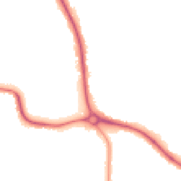 Night-time road noise heatmap for BN14 0AB