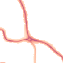 Night-time road noise heatmap for BN14 0AD