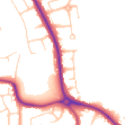 Daytime road noise heatmap for BN14 0AE