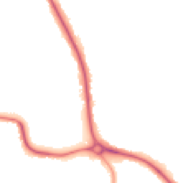 Night-time road noise heatmap for BN14 0AE
