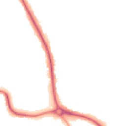 Night-time road noise heatmap for BN14 0AG