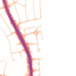 Daytime road noise heatmap for BN14 0AL