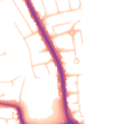 Daytime road noise heatmap for BN14 0AQ