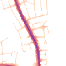 Daytime road noise heatmap for BN14 0AT