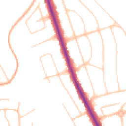 Daytime road noise heatmap for BN14 0AY