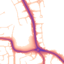 Daytime road noise heatmap for BN14 0AZ