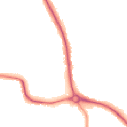 Night-time road noise heatmap for BN14 0AZ