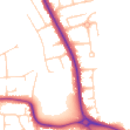 Daytime road noise heatmap for BN14 0BA