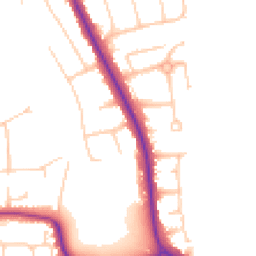 Daytime road noise heatmap for BN14 0BB