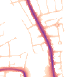 Daytime road noise heatmap for BN14 0BD