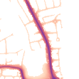 Daytime road noise heatmap for BN14 0BE