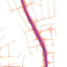 Daytime road noise heatmap for BN14 0BG