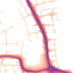 Daytime road noise heatmap for BN14 0BH