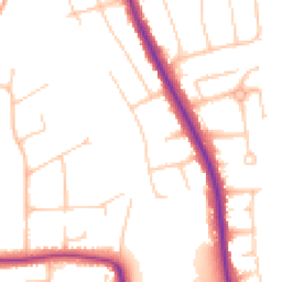 Daytime road noise heatmap for BN14 0BL
