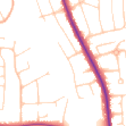 Daytime road noise heatmap for BN14 0BP