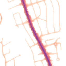 Daytime road noise heatmap for BN14 0BQ