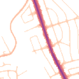 Daytime road noise heatmap for BN14 0BY
