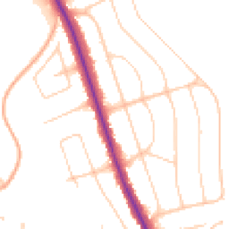 Daytime road noise heatmap for BN14 0DR