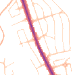 Daytime road noise heatmap for BN14 0DW