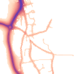 Daytime road noise heatmap for BN14 0GF
