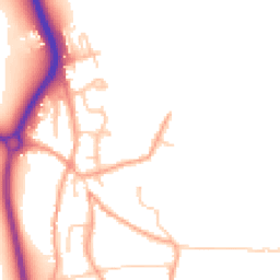 Daytime road noise heatmap for BN14 0RU