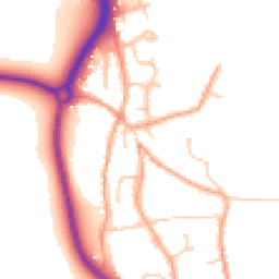 Daytime road noise heatmap for BN14 0SE