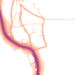 Daytime road noise heatmap for BN14 0SS