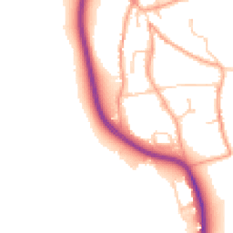 Daytime road noise heatmap for BN14 0SX